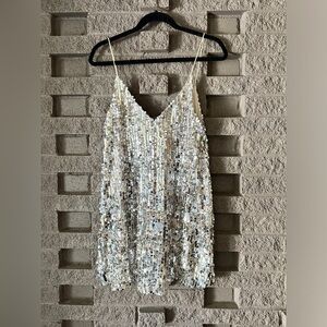 Silver Sequin Dress
